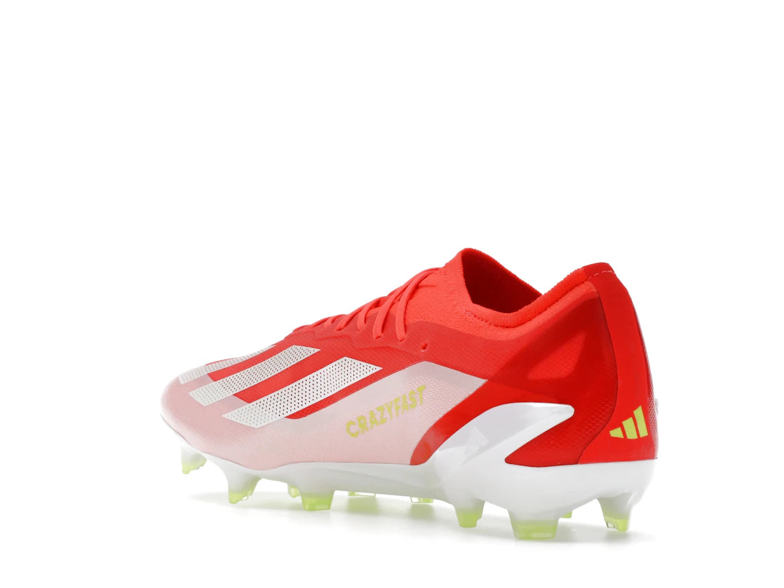 adidas Crazyfast Elite FG Solar Red Cloud White Team Solar Yellow - vue secondaire B