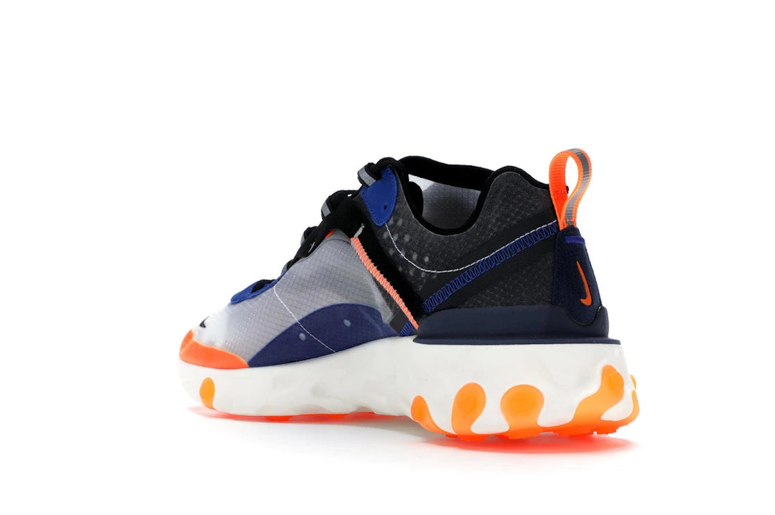 Nike React Element 87 Thunder Blue/Total Orange - vue secondaire B