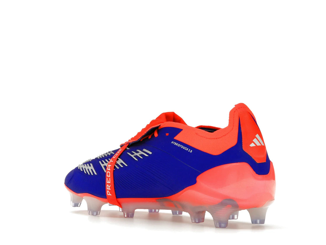 adidas Predator Elite Foldover Tongue FG Lucid Blue Solar Red - vue secondaire B