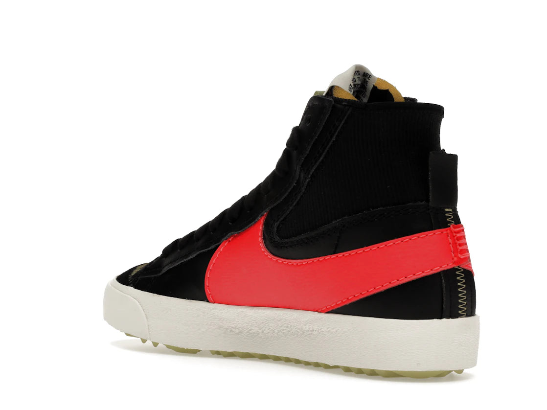 Nike Blazer Mid 77 Jumbo Black Bright Crimson - vue secondaire B