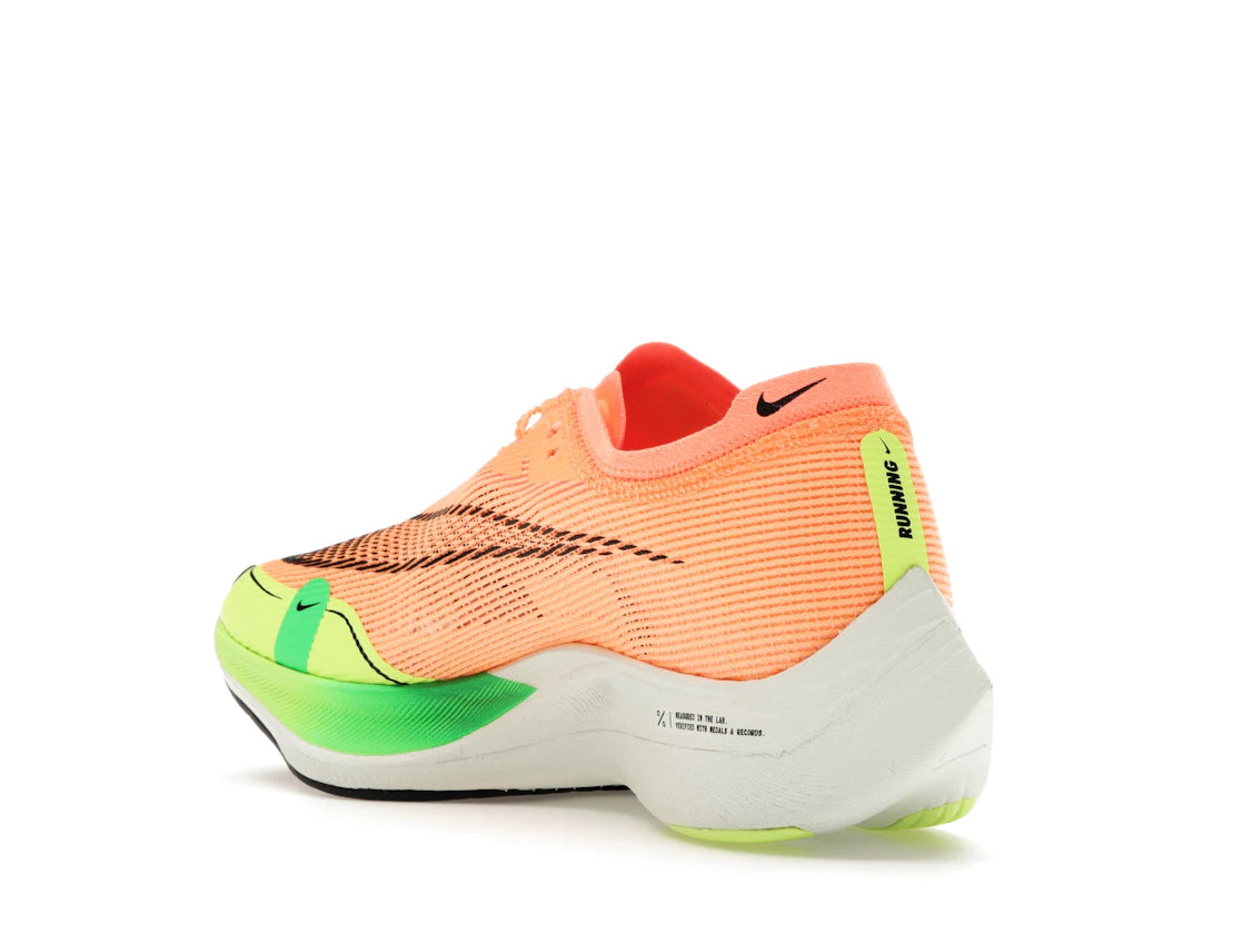 Nike ZoomX Vaporfly Next% 2 Peach Cream Green Shock (Women's) - vue secondaire B