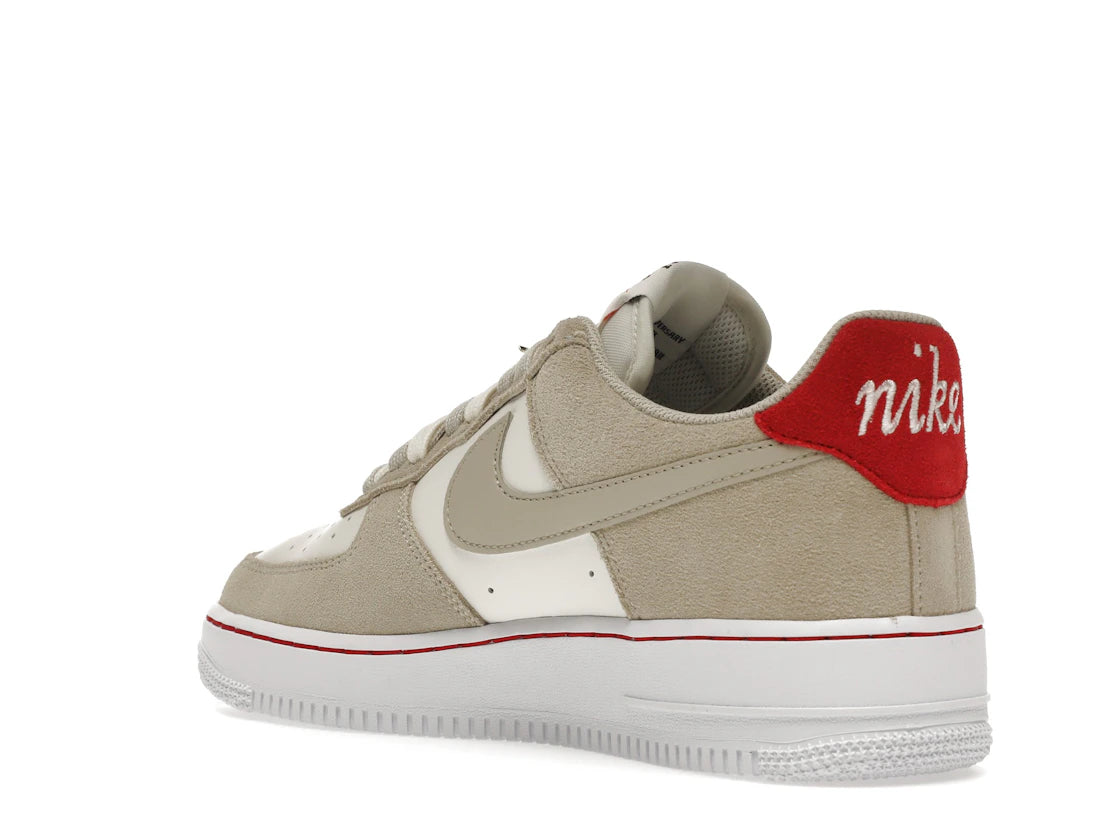 Nike Air Force 1 Low First Use Light Sail Red - vue secondaire B