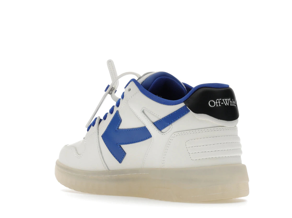 OFF-WHITE Out Of Office OOO Low Tops White Navy Blue - vue secondaire B