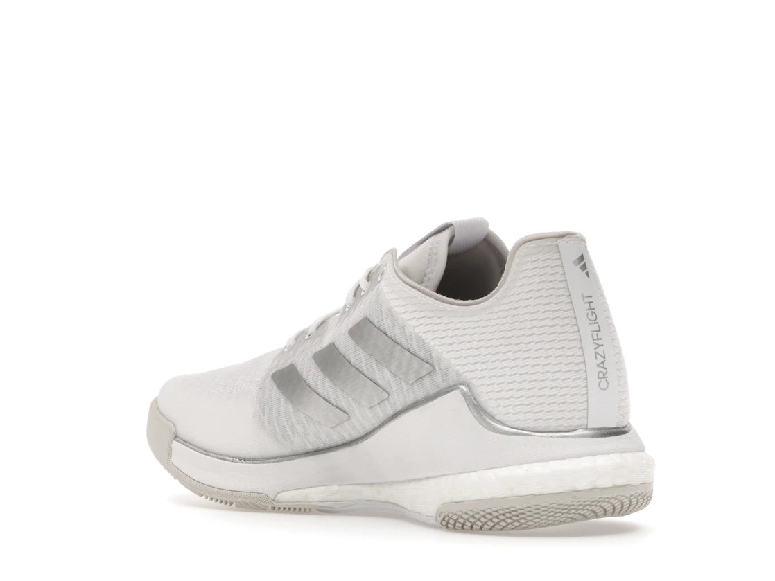 adidas Crazyflight Volleyball Cloud White Silver Metallic Grey One (Women's) - vue secondaire B