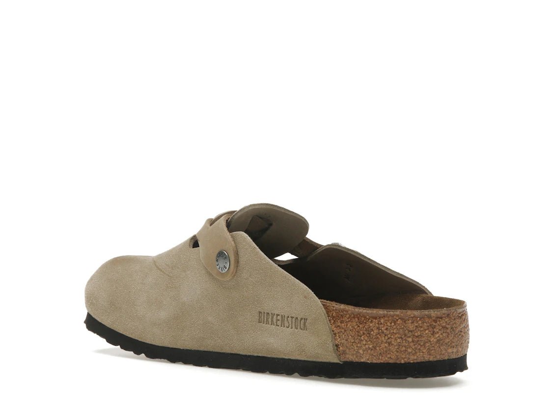 Birkenstock Boston Braided Suede Taupe - vue secondaire B