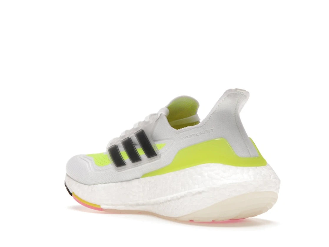 adidas Ultra Boost 21 White Solar Yellow - vue secondaire B