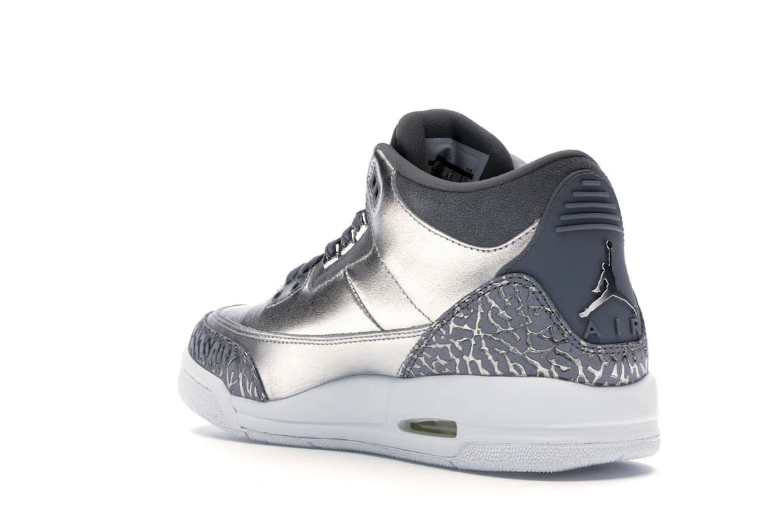 Jordan 3 Retro Premium Heiress Metallic Silver (GS) - vue secondaire B