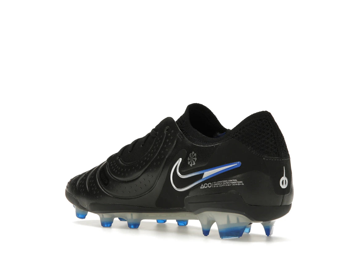 Nike Tiempo Legend 10 Elite FG Black Hyper Royal - vue secondaire B
