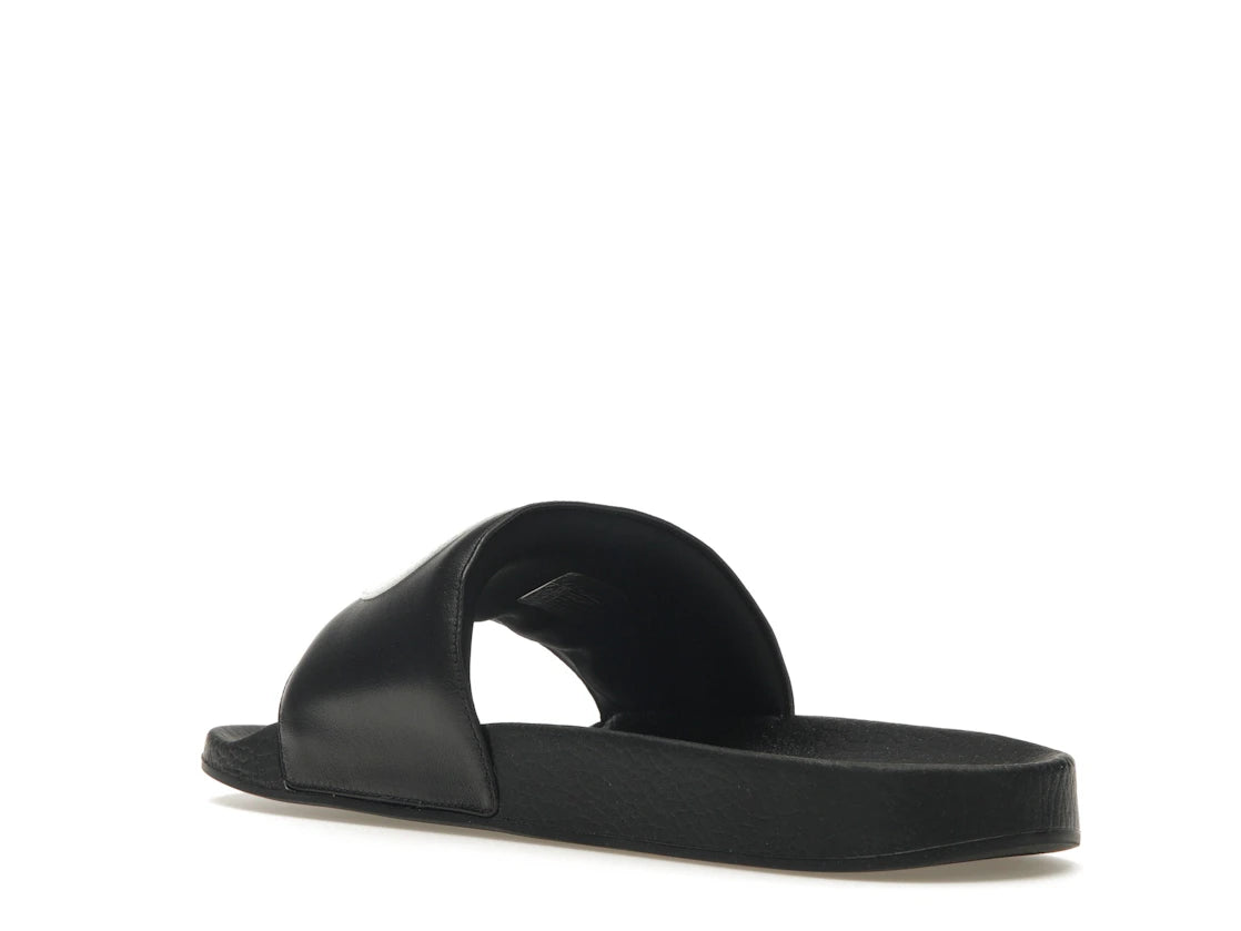 Gucci Slide Interlocking G Leather Black - vue secondaire B