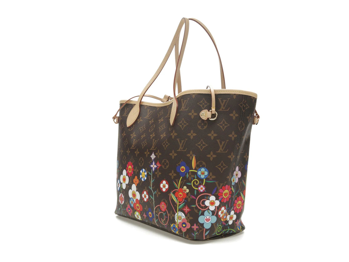 Louis Vuitton x Takashi Murakami Neverfull MM Superflat Monogram - vue secondaire B