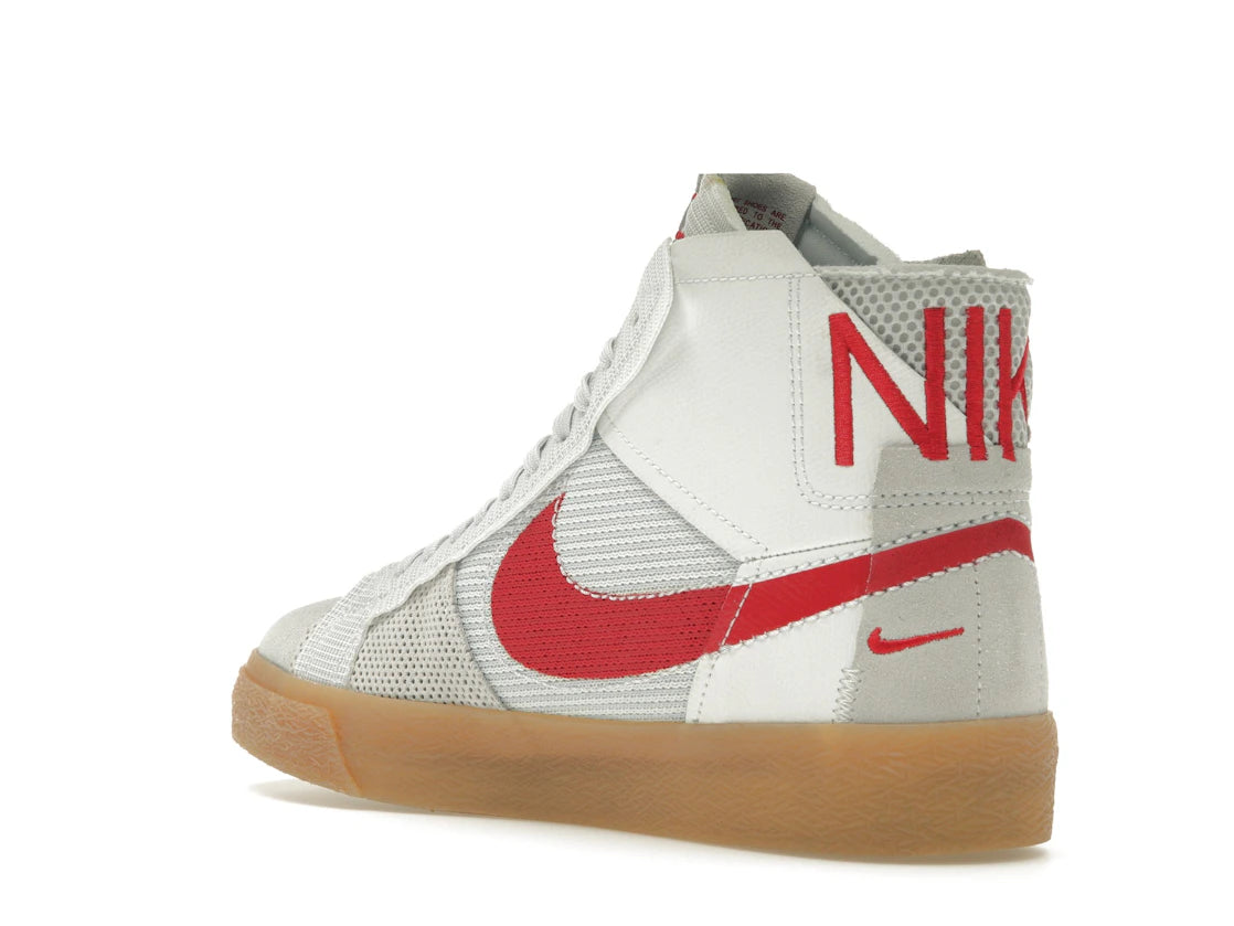 Nike SB Zoom Blazer Mid Premium Deconstructed White University Red Gum - vue secondaire B