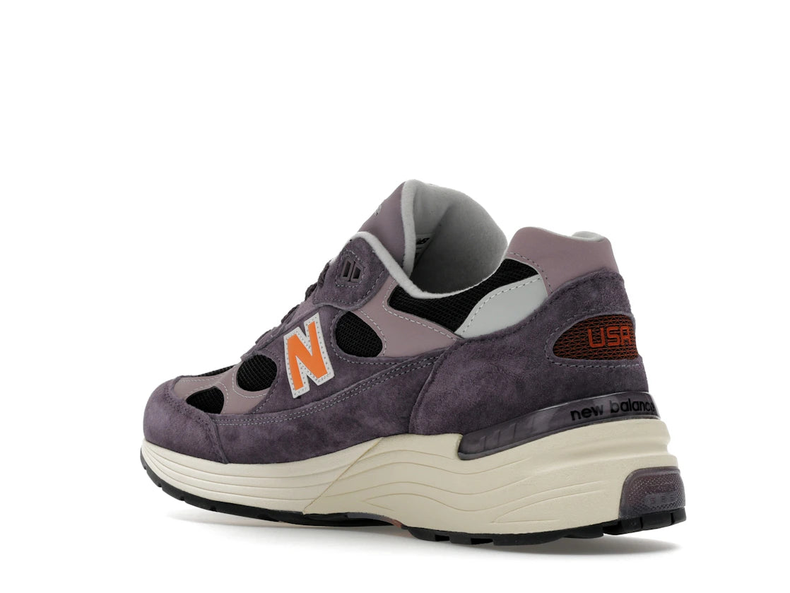 New Balance 992 MiUSA Dark Ice Wine Black - vue secondaire B