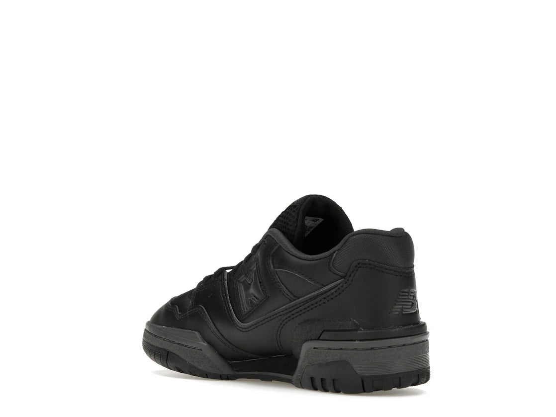 New Balance 550 Triple Black (GS) - vue secondaire B