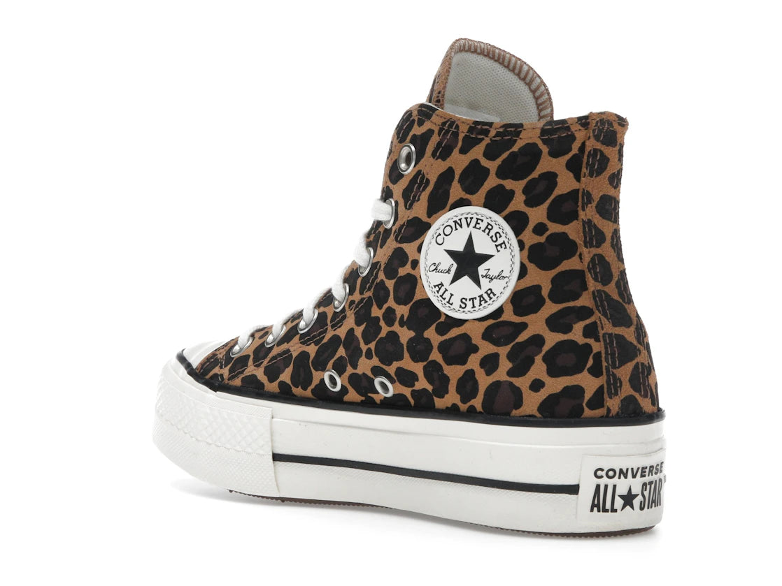 Converse Chuck Taylor All Star Lift Platform Hi Leopard Suede (Women's) - vue secondaire B