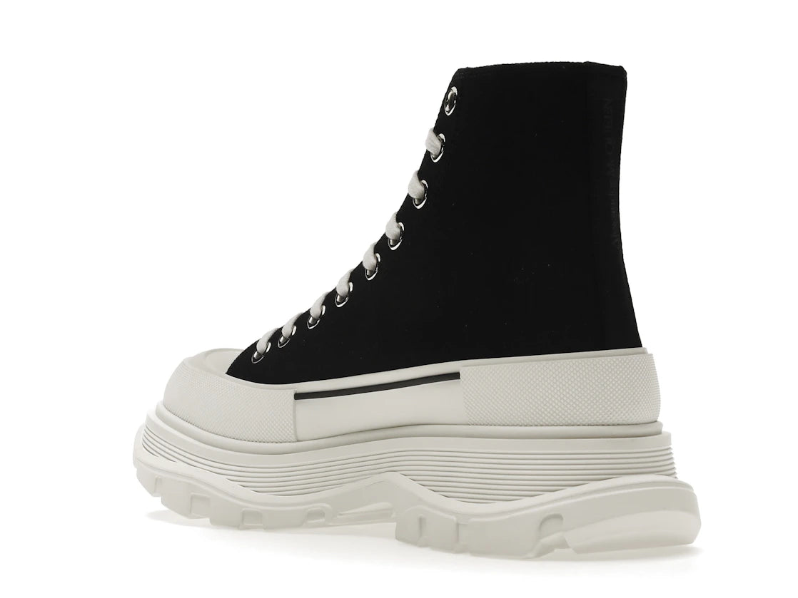 Alexander McQueen Tread Slick Lace Up Boot Black White - vue secondaire B