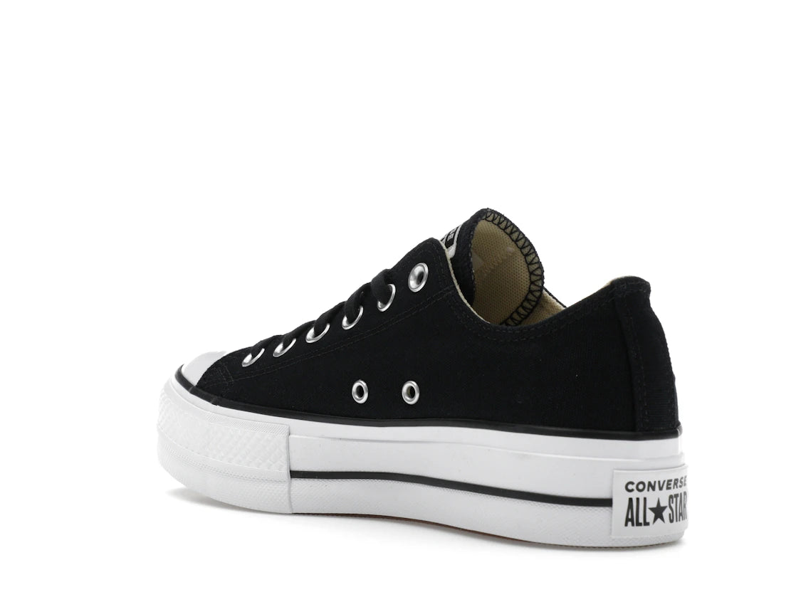 Converse Chuck Taylor All Star Lift Platform Low Black White (Women's) - vue secondaire B