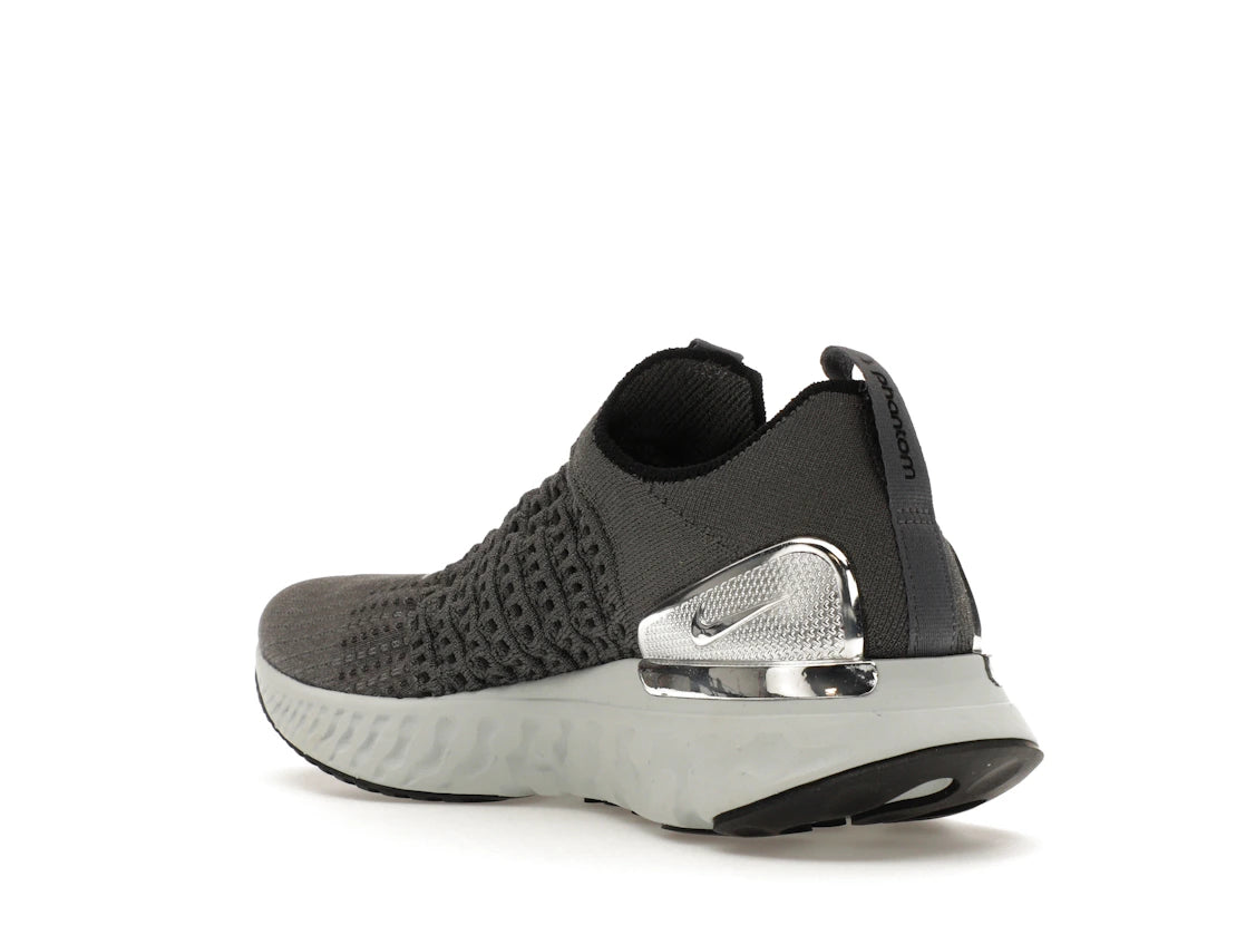 Nike React Phantom Run Flyknit 2 Iron Grey Silver - vue secondaire B
