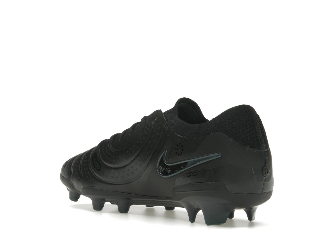 Nike Tiempo Legend 10 Elite FG Black Deep Jungle - vue secondaire B
