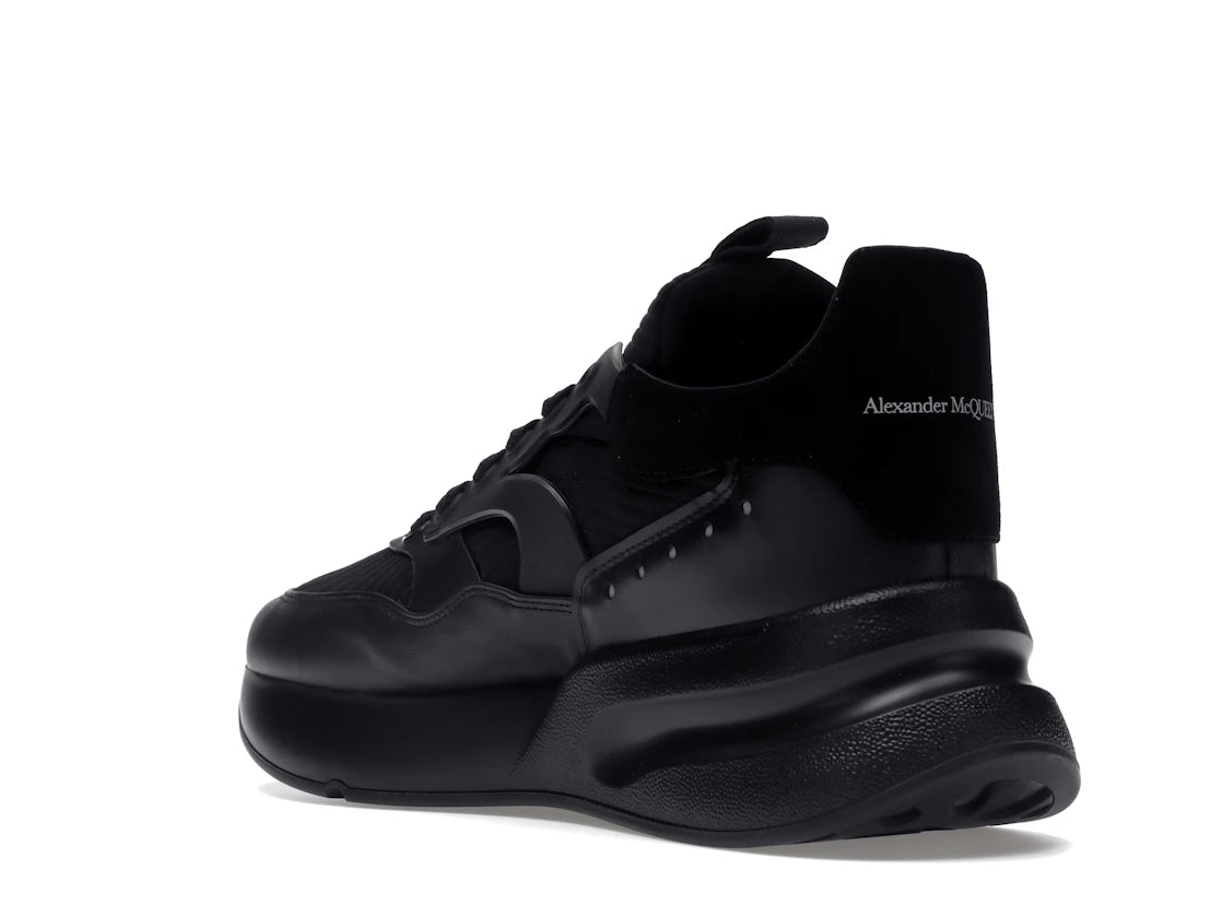 Alexander McQueen Oversized Runner Black Silver - vue secondaire B