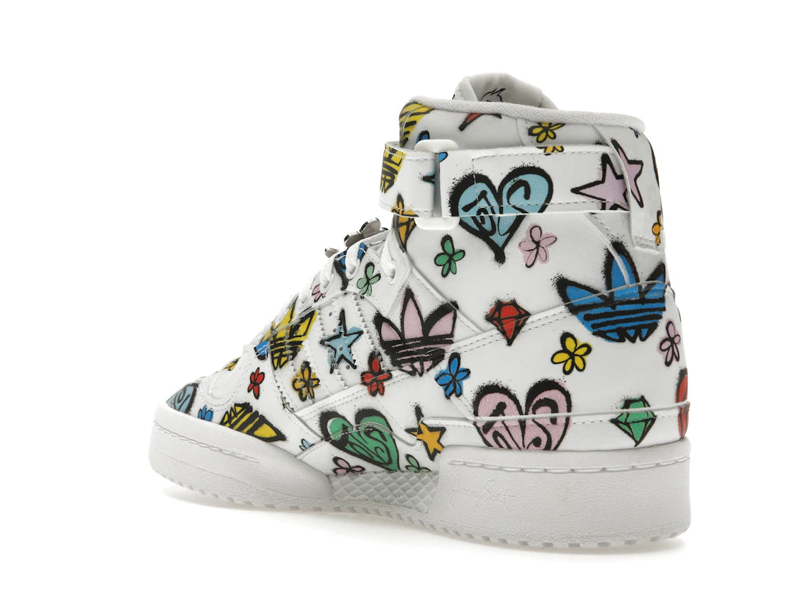adidas Forum 84 Hi Jeremy Scott Monogram Graffiti - vue secondaire B