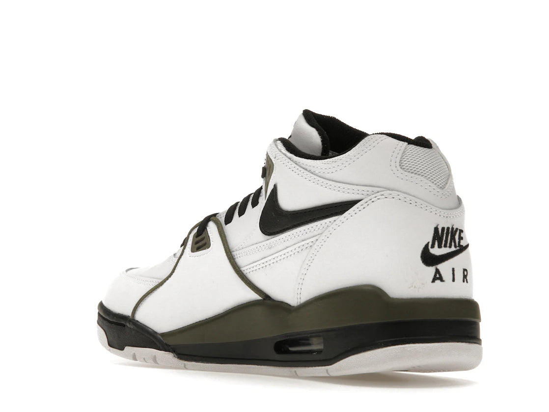 Nike Air Flight '89 White Black Olive - vue secondaire B