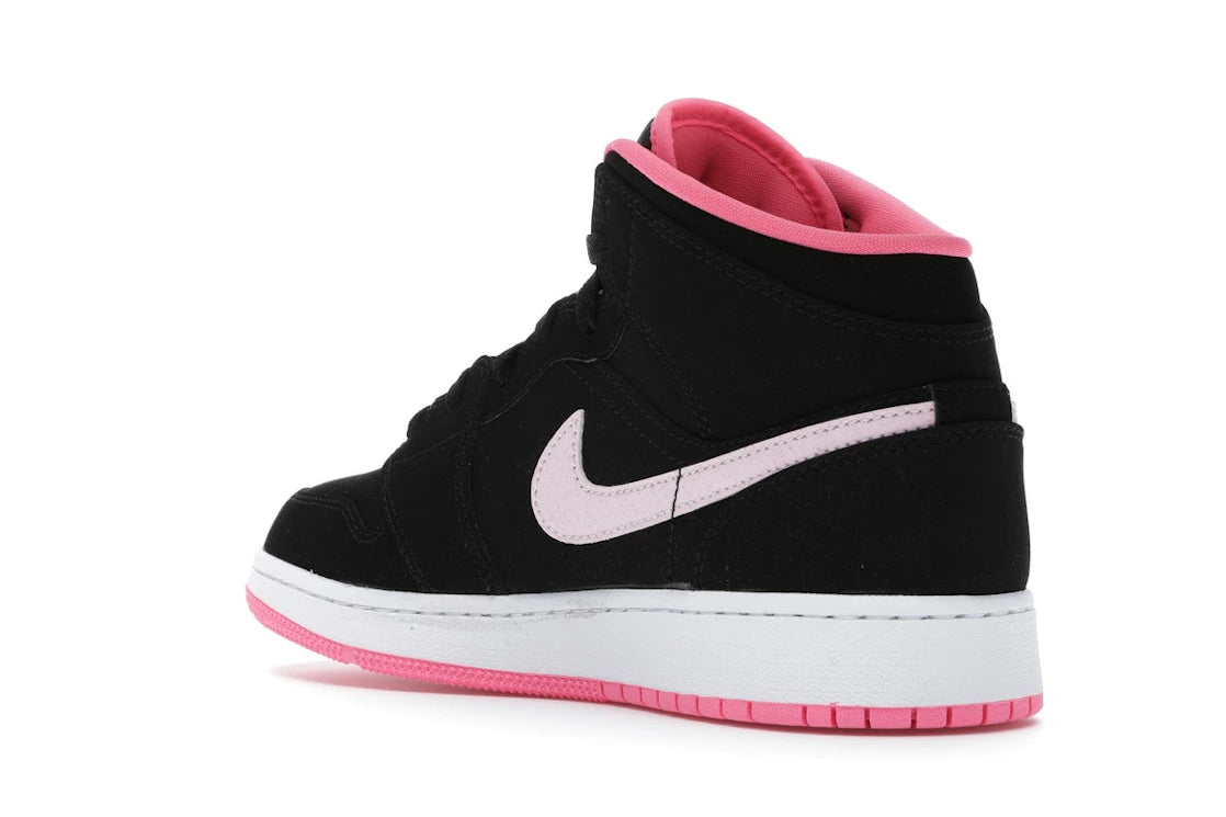 Jordan 1 Mid Black Digital Pink (GS) - vue secondaire B