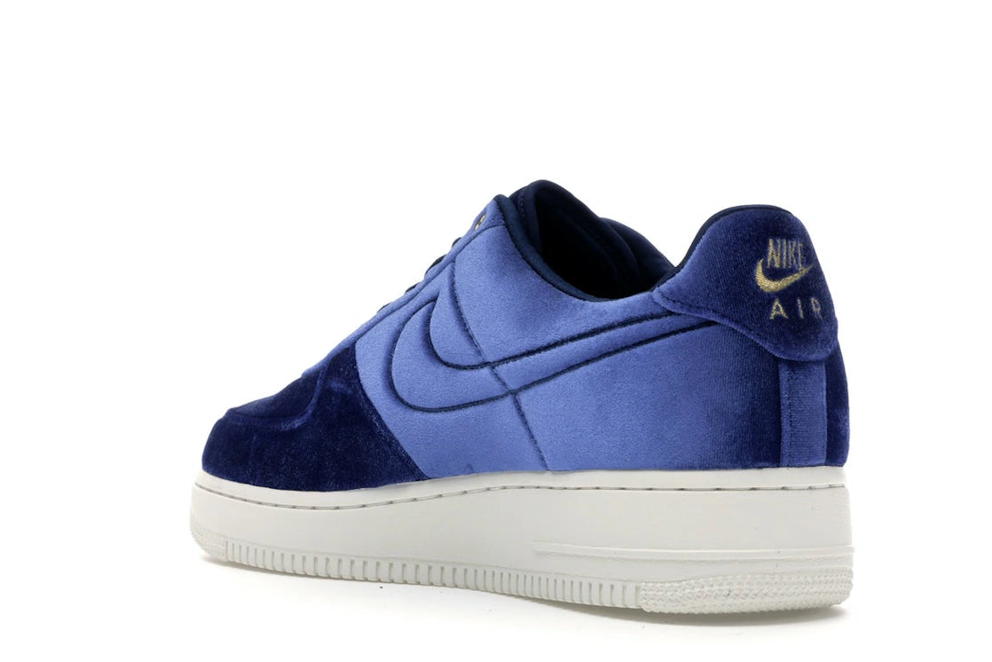 Nike Air Force 1 Low Premium 3 Velour Blue Void - vue secondaire B