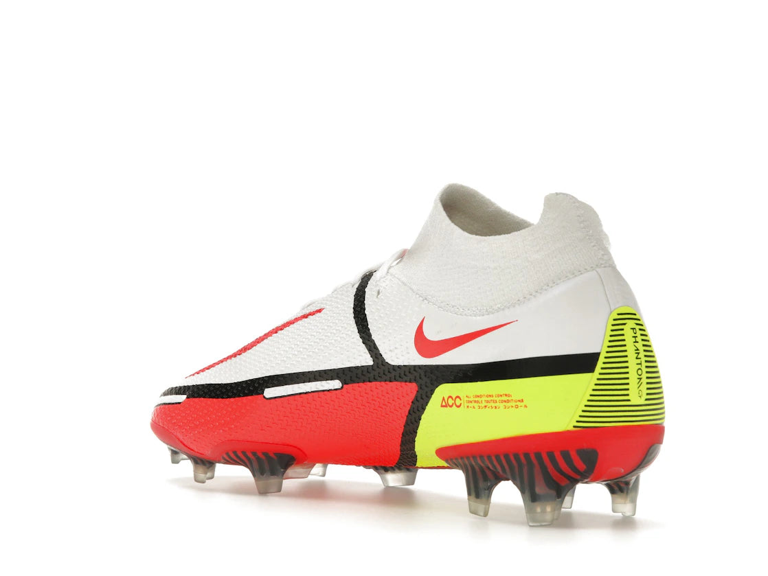 Nike Phantom GT2 Dynamic Fit Elite FG Volt Bright Crimson - vue secondaire B