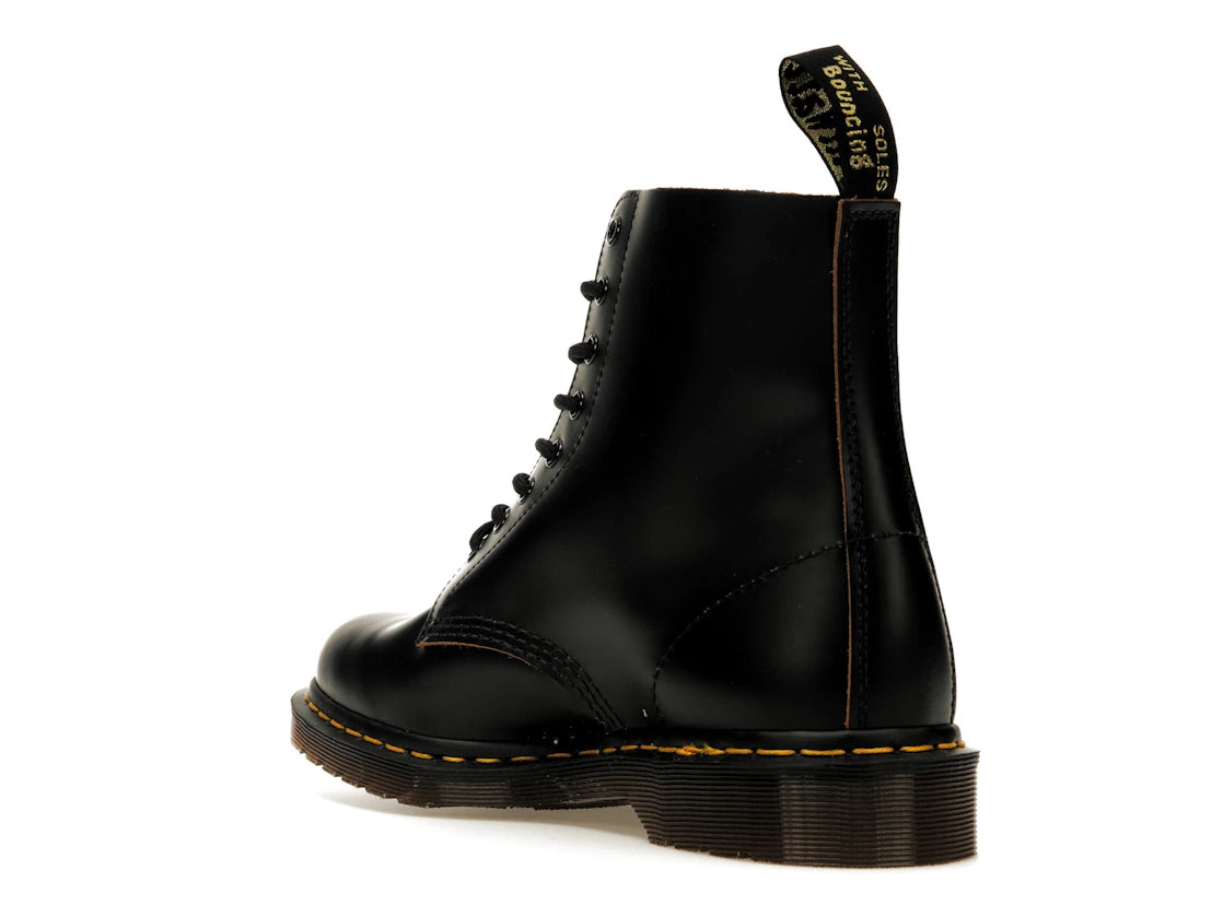 Dr. Martens 1460 Vintage Made In England Lace Up Boot Black Quilon - vue secondaire B