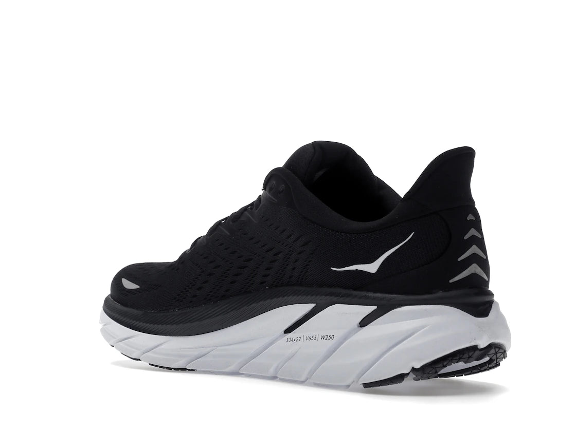 Hoka One One Clifton 8 Black White - vue secondaire B