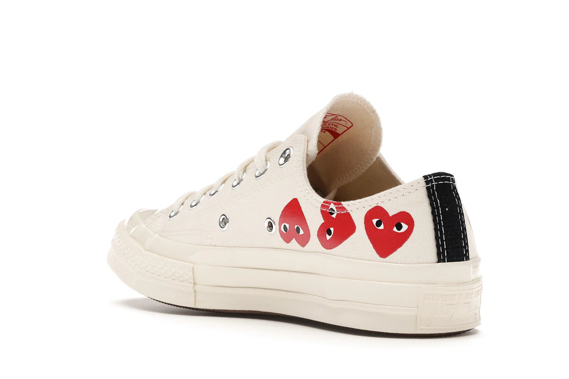 Converse Chuck Taylor All Star 70 Ox Comme des Garcons PLAY Multi-Heart White - vue secondaire B