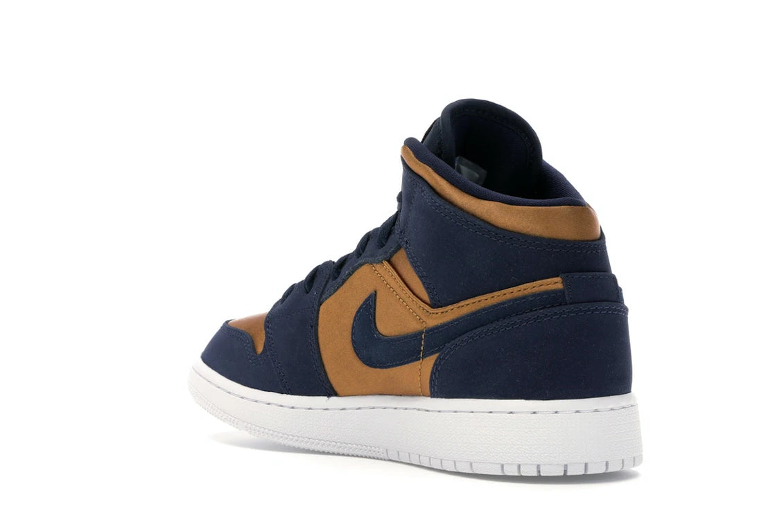 Jordan 1 Mid Obsidian Desert Ochre (GS) - vue secondaire B