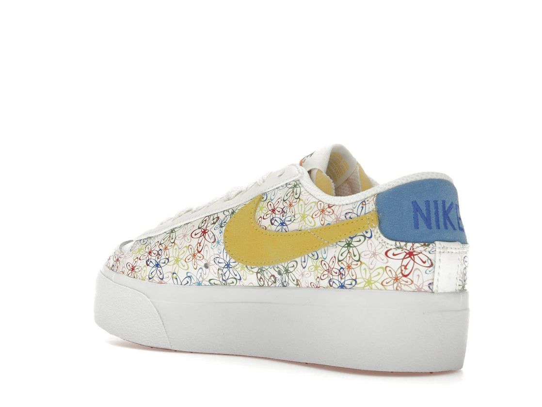 Nike Blazer Low Platform Floral Sail Sulfur (Women's) - vue secondaire B