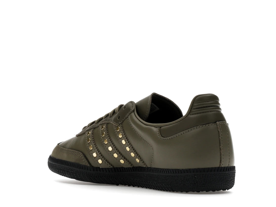 adidas Samba OG Studded Stripes Dark Khaki Black (Women's) - vue secondaire B