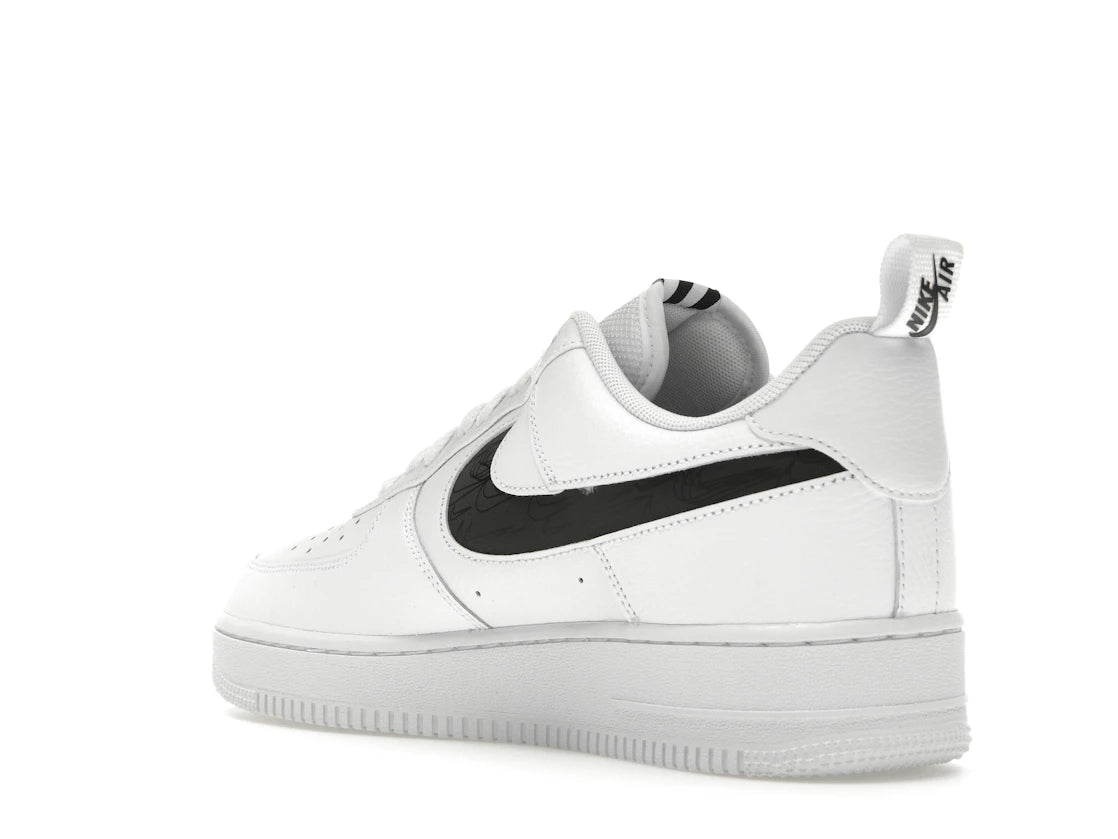 Nike Air Force 1 Low Reflective Swoosh White Black - vue secondaire B