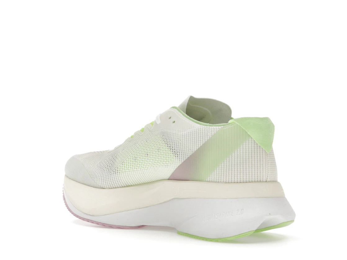 adidas Adizero Boston 12 Cloud White Core Black Green Spark - vue secondaire B