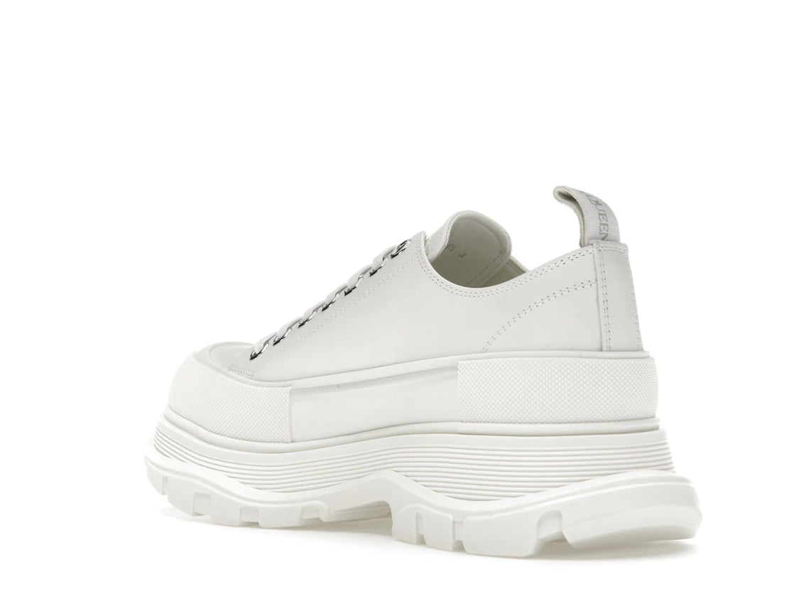 Alexander McQueen Tread Slick Low Lace Up White Grafitti - vue secondaire B