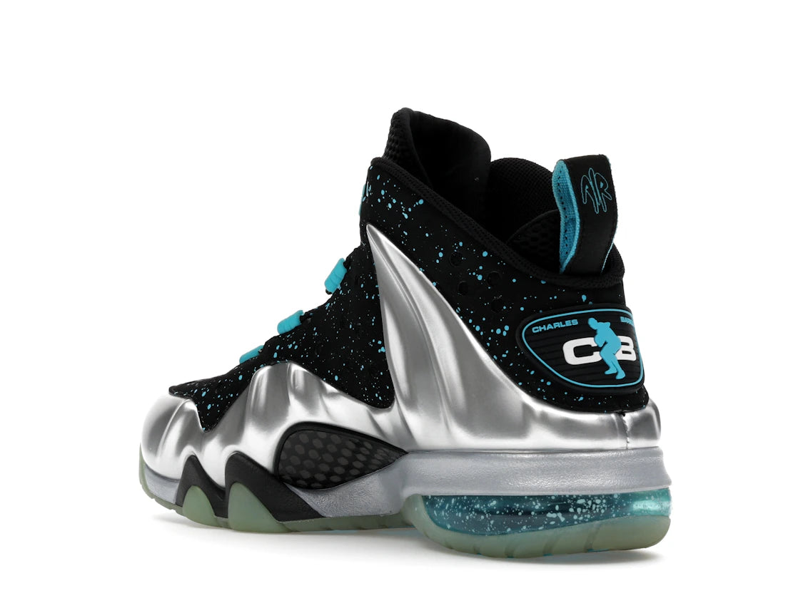 Nike Barkley Posite Max Metallic Silver Gamma Blue - vue secondaire B