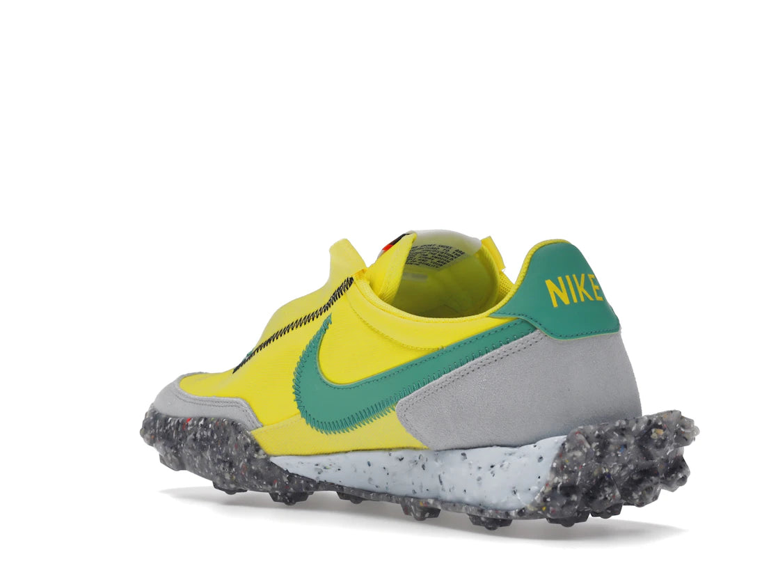 Nike Waffle Racer Crater Yellow Strike Roma Green (Women's) - vue secondaire B
