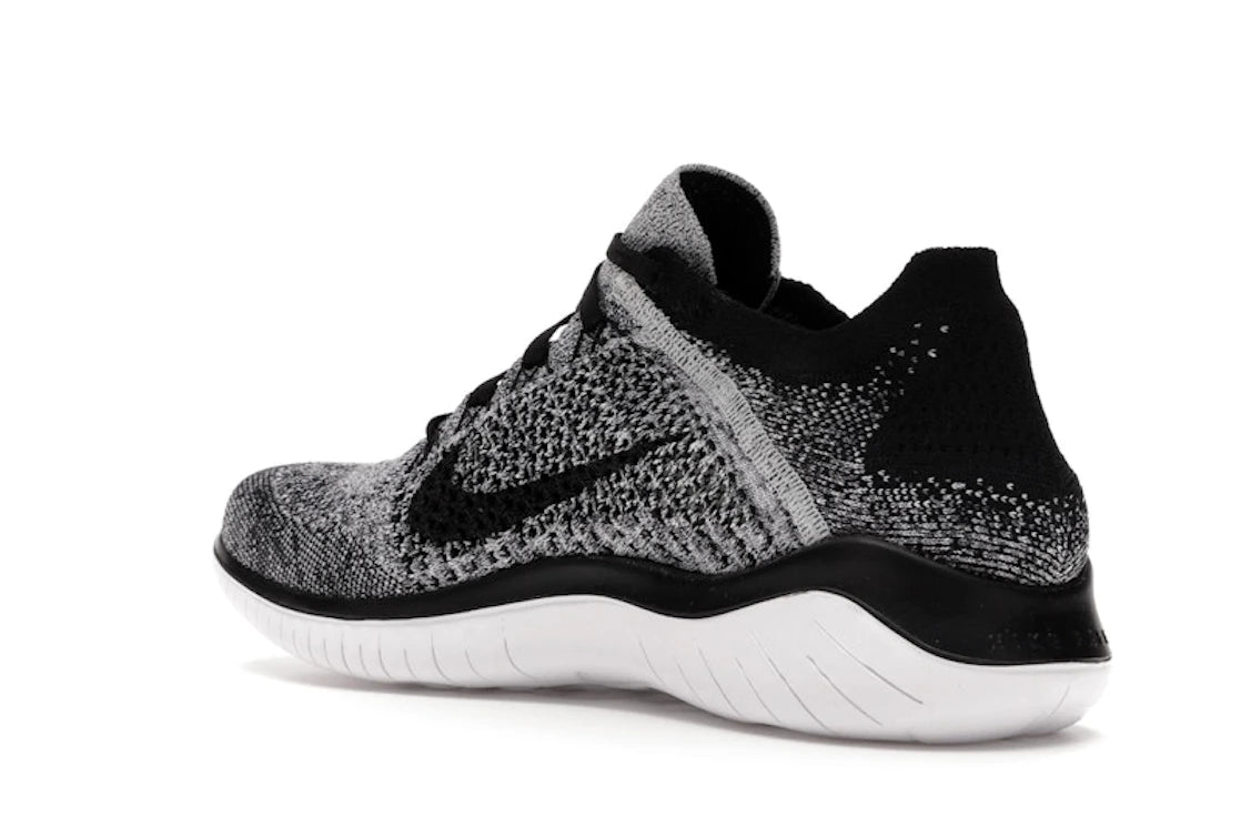 Nike Free RN Flyknit 2018 Black White Ombre - vue secondaire B