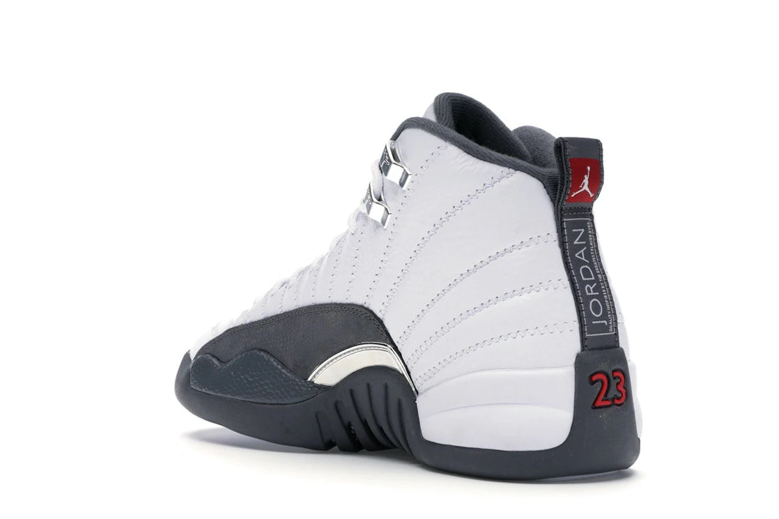 Jordan 12 Retro White Dark Grey (GS) - vue secondaire B
