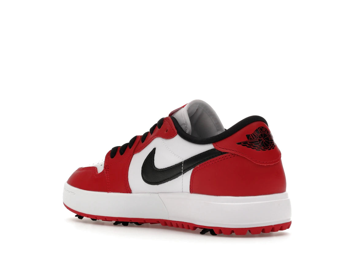 Jordan 1 Low Golf Spiked Varsity Red White Black - vue secondaire B