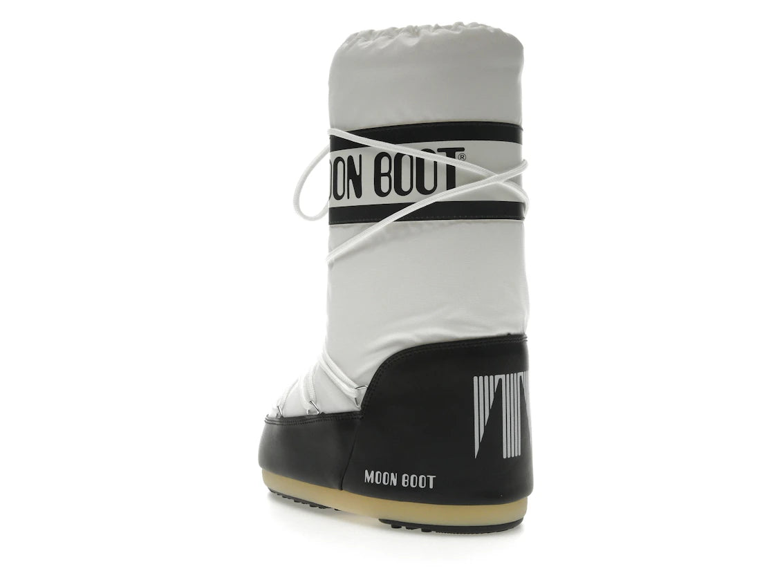 Moon Boot Icon Nylon Boot Black White - vue secondaire B