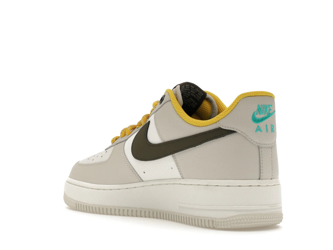 Nike Air Force 1 Low '07 PRM Light Bone Cargo Khaki Vivid Sulfur - vue secondaire B