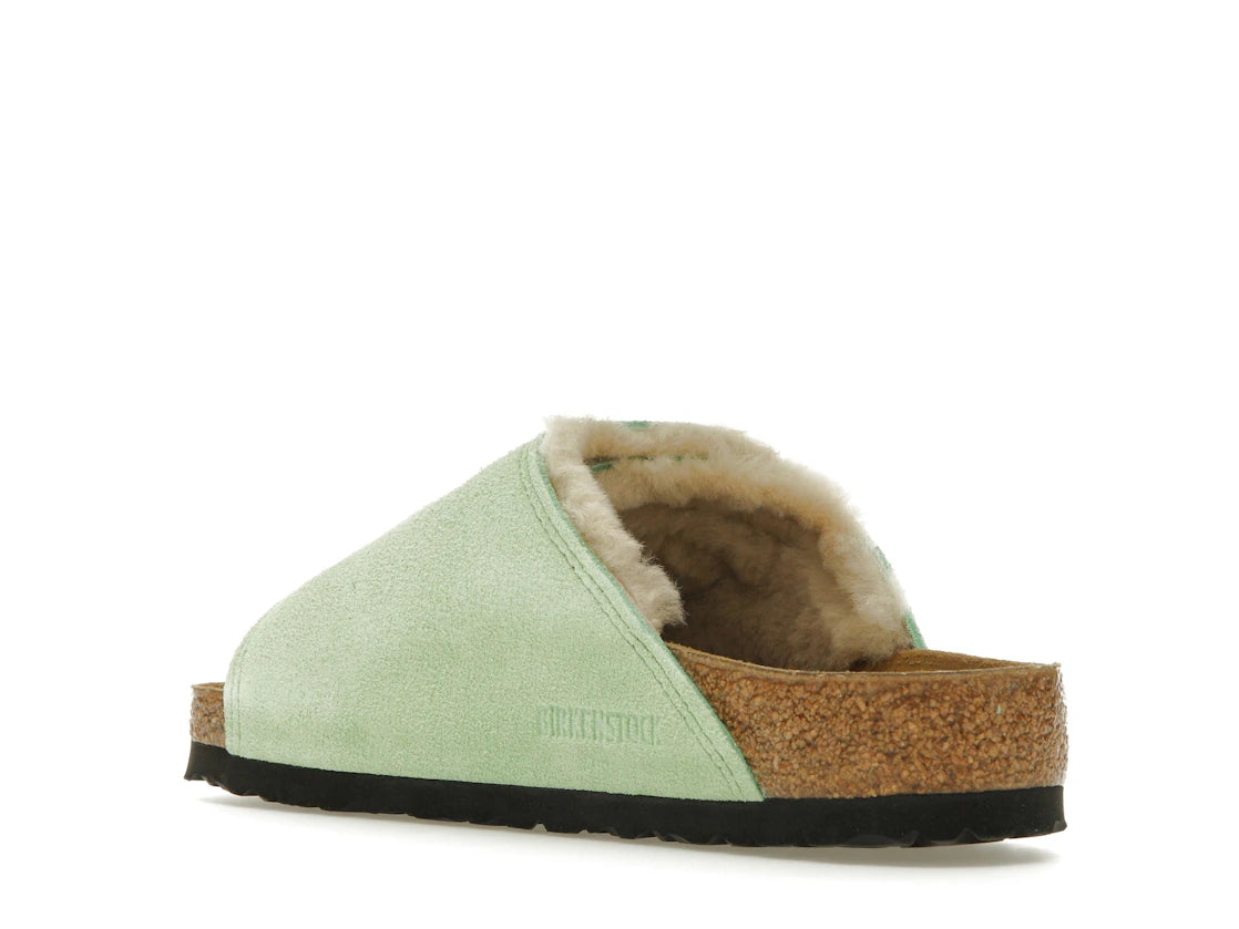 Birkenstock Solana Shearling Slide Stussy Washed Green - vue secondaire B