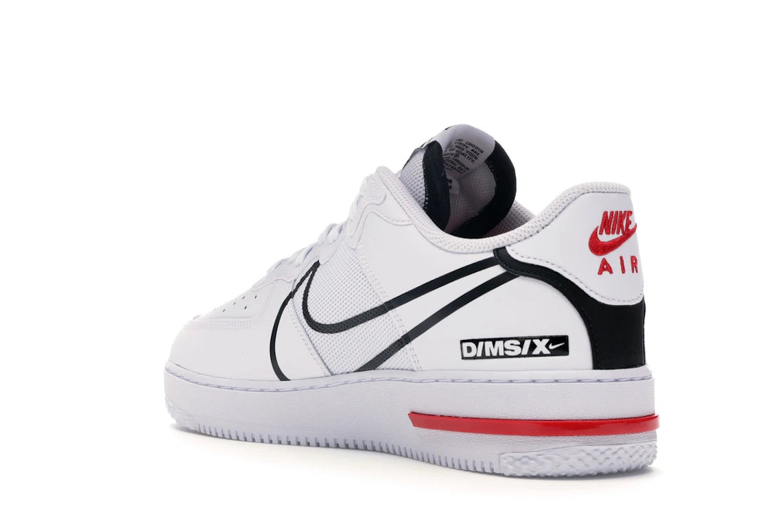 Nike Air Force 1 React White Black Red - vue secondaire B