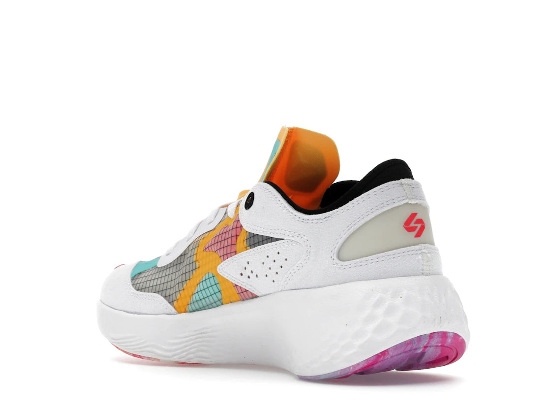 Jordan Delta 3 Nitro Low Luka Doncic White Black Dynamic Turquoise - vue secondaire B