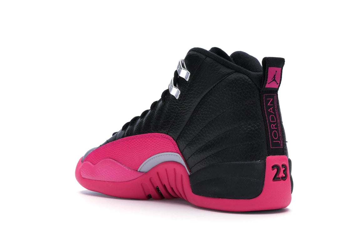 Jordan 12 Retro Black Deadly Pink (GS) - vue secondaire B