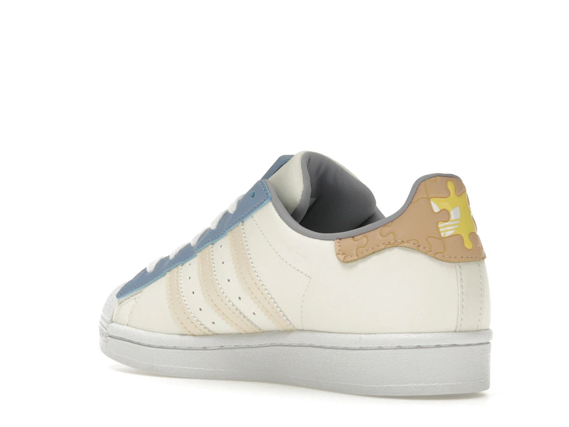 adidas Superstar Puzzle Off White Ecru Tint - vue secondaire B