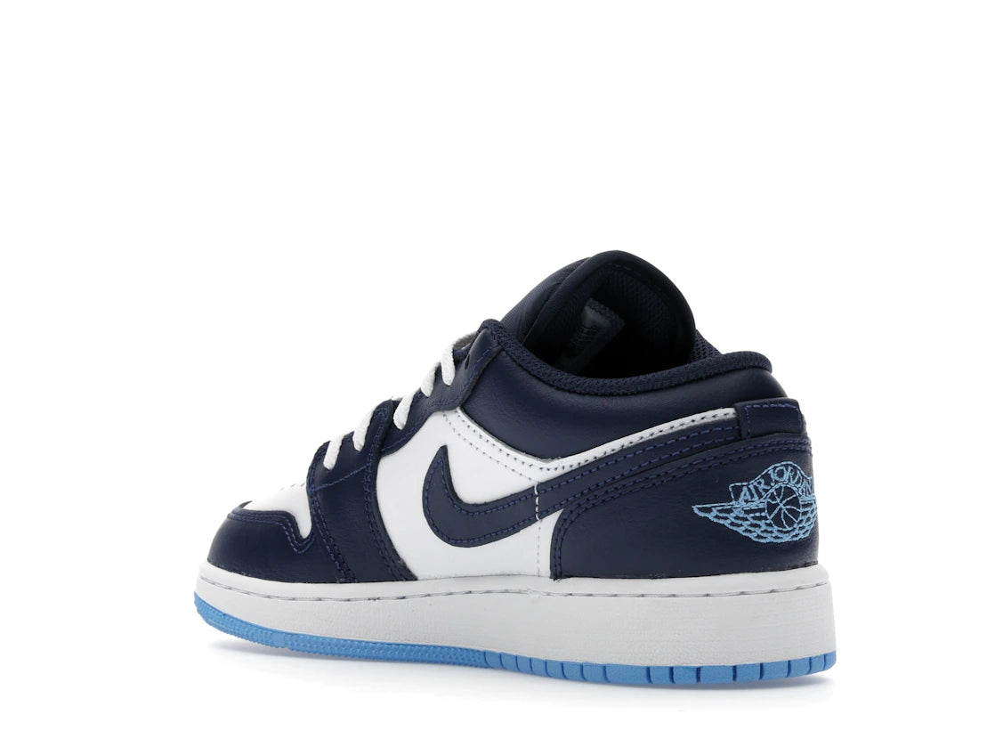 Jordan 1 Low Midnight Navy University Blue (GS) - vue secondaire B